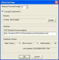 Global Settings Global Settings