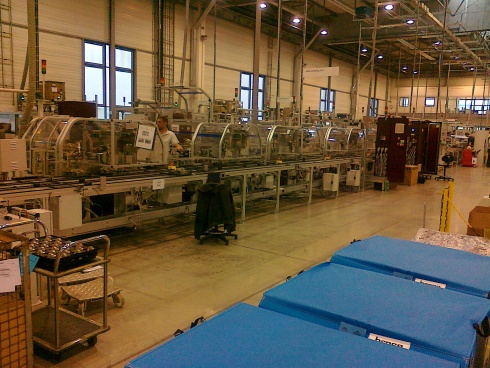 Celkový pohled na novou výrobní linku