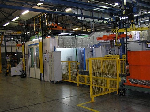 Celkový pohled na výrobní linku