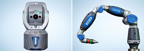 FARO Laser Tracker (left) and FARO Gage